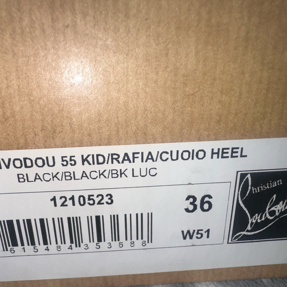 Christian Louboutin Black Heels with Embellishments - Picture 3 of 4